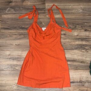 Orange Mini Dress